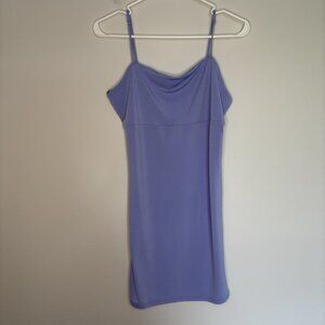 FOREVER 21 Knit Dress Womens L Lavendar Spaghetti Strap Mini